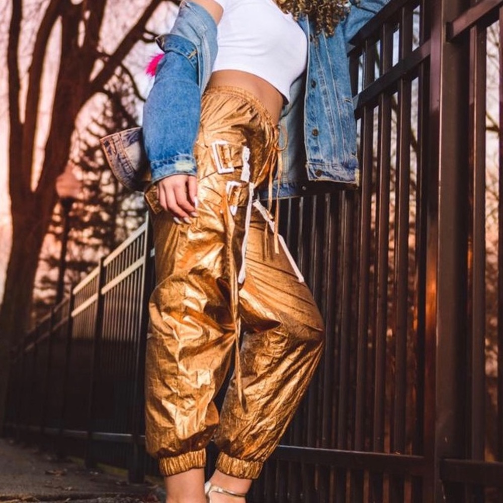 Gold Jogger Pants